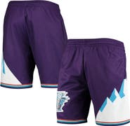 Mitchell & Ness Men's Mitchell & Ness Purple Utah Jazz 1996 Hardwood Classics 75th Anniversary Swingman Shorts