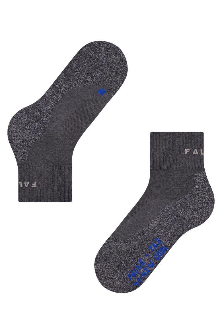 TK2 Explore Cool Short Hiking Socks, Alternate, color, Asphalt Melange