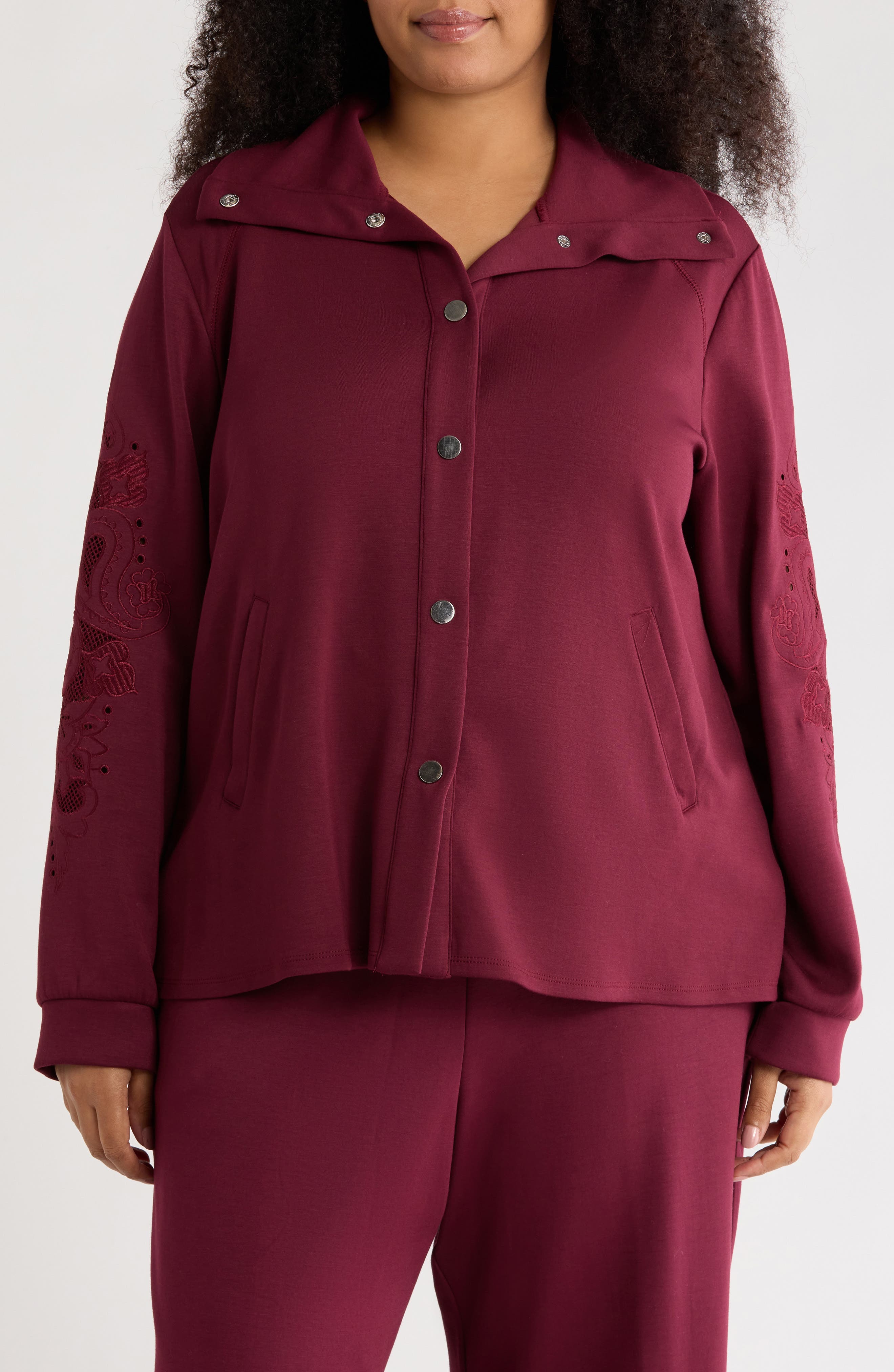 RUBY RD Novelty Scuba Knit Jacket