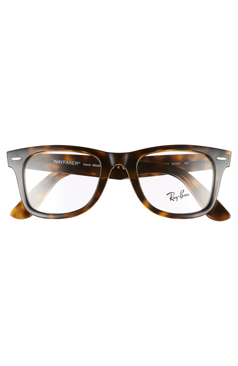 Ray-Ban 50mm Optical Glasses, Alternate, color, Havana