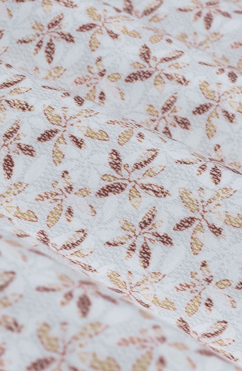 Bugatchi Milo OoohCotton<sup>®</sup> Floral Short Sleeve Button-Up Shirt, Alternate, color, Sienna