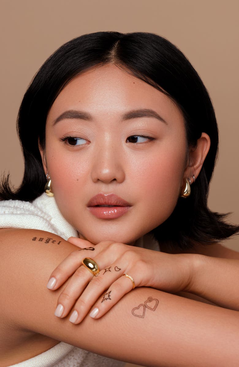 INKED by Dani She's All That Temporary Tattoos, Alternate, color, Black