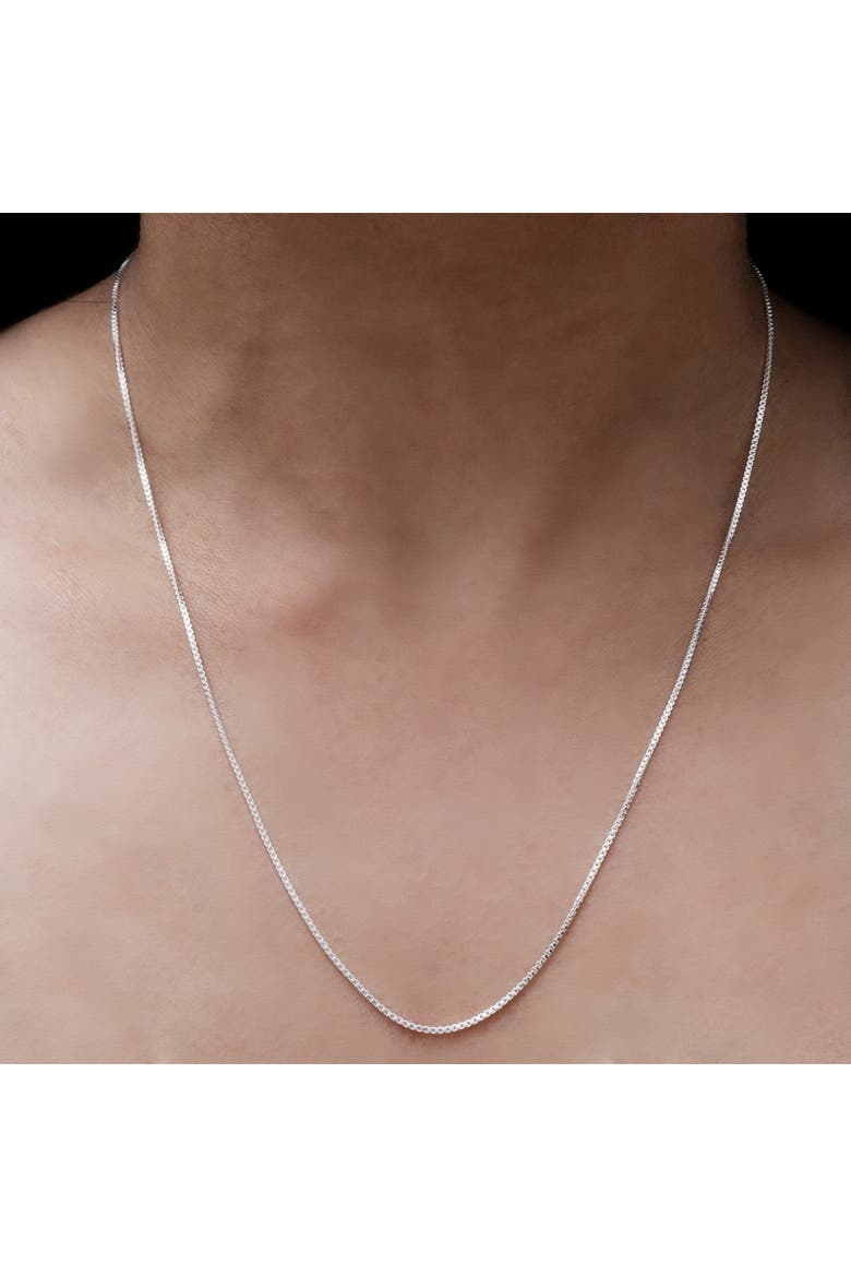 Sterling Silver Box Chain 18", Alternate, color, SILVER