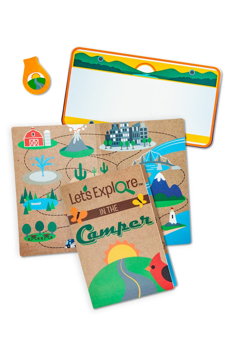 Melissa & Doug Let's Explore Camper Tent Playset, Alternate, color,