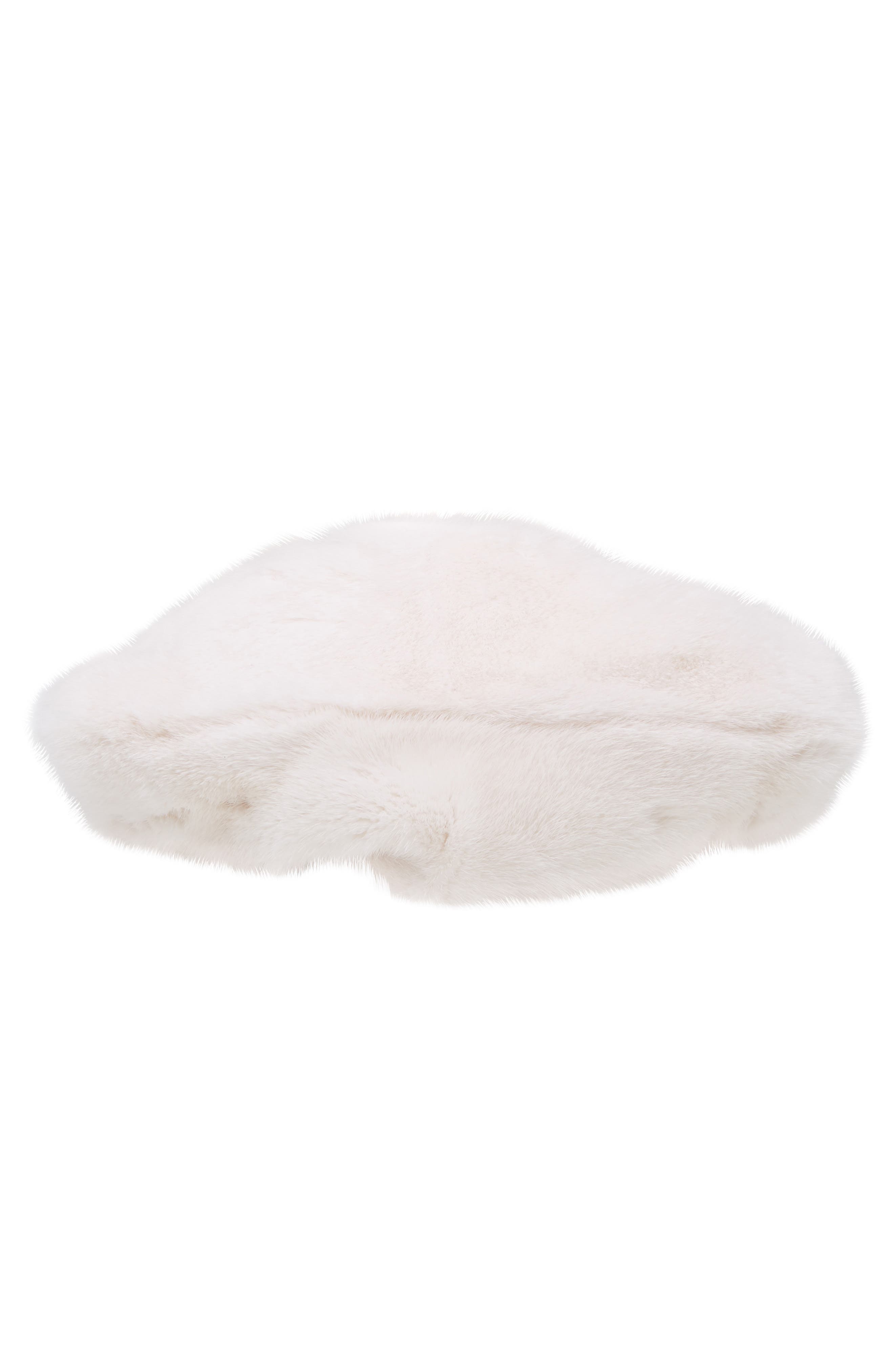 Jimmy Choo Callie Genuine Mink Fur Clutch, Alternate, color, 