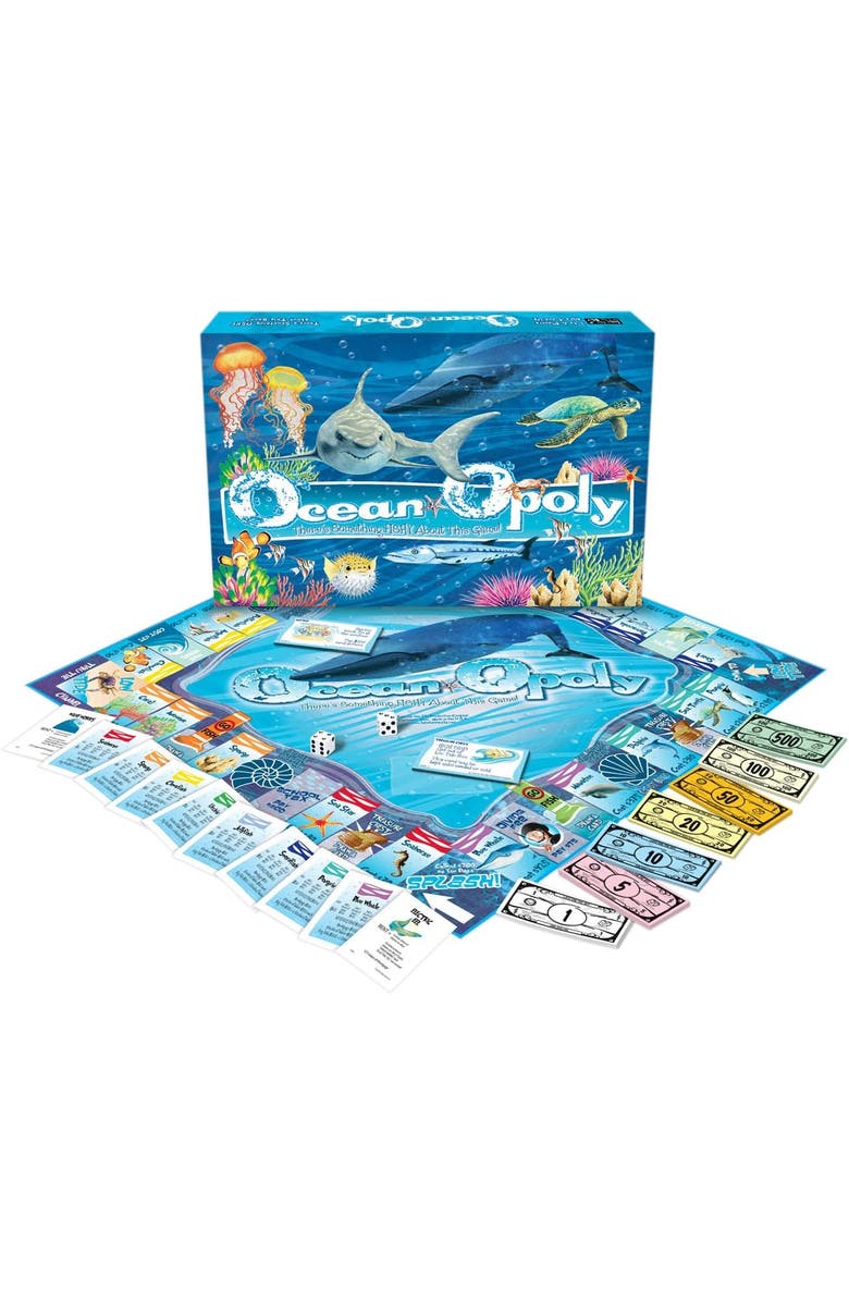Late for the Sky Ocean Opoly Monopoly Board Game, Main, color, Multicolored