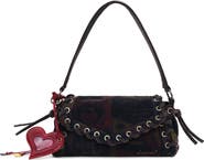 Desigual Graffiti Lips Denim Crossbody
