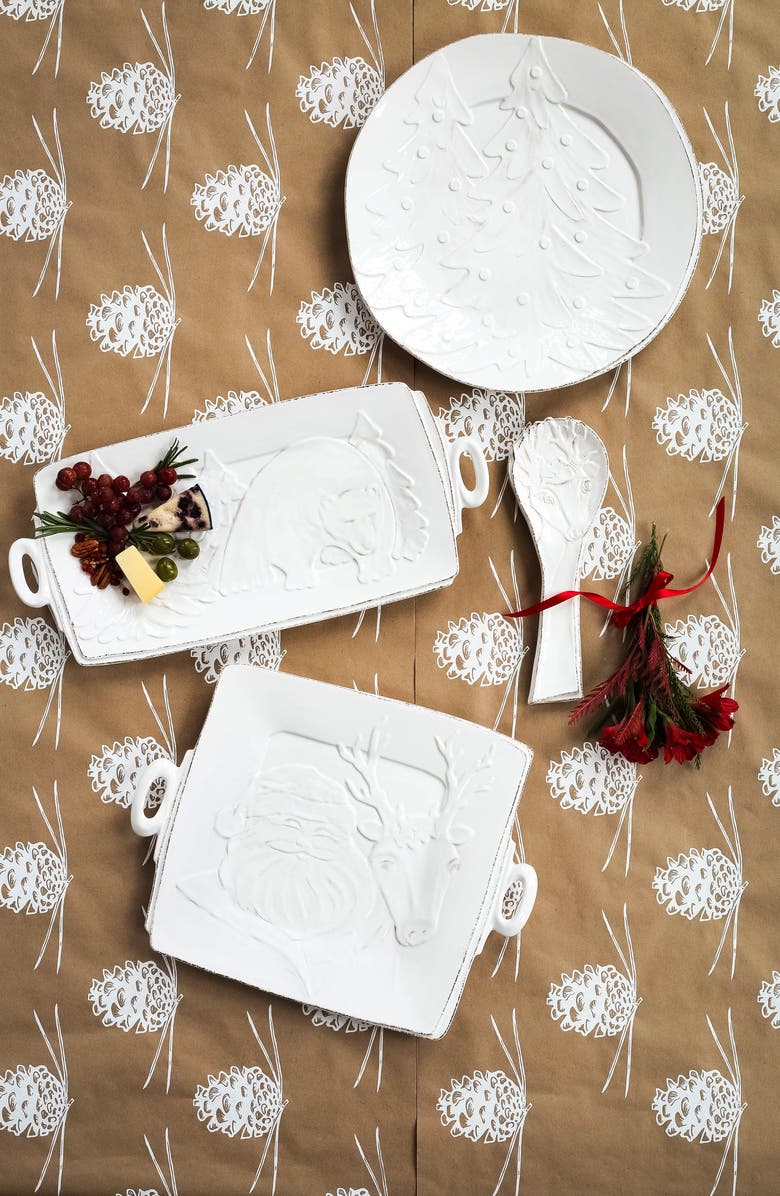 VIETRI Lastra Winterland Round Platter, Alternate, color, 