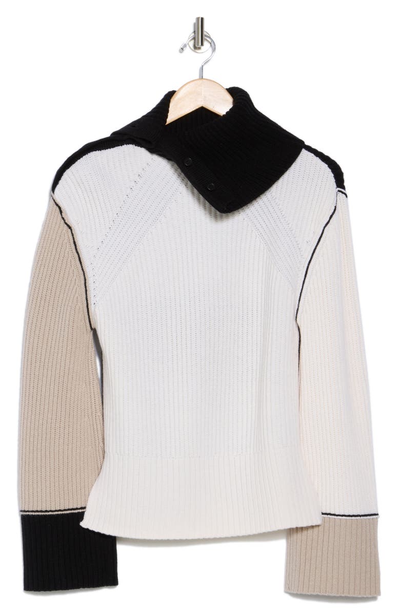 Simkhai Flores Colorblock Sweater, Main, color, 