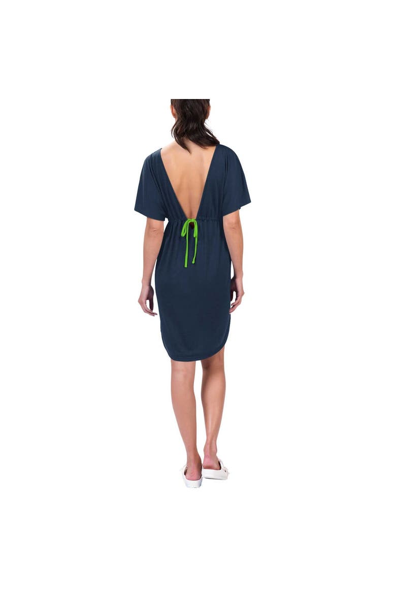 Women's G-III 4Her by Carl Banks Navy Seattle Seahawks Versus Swim Cover-Up, Alternate, color, Navy