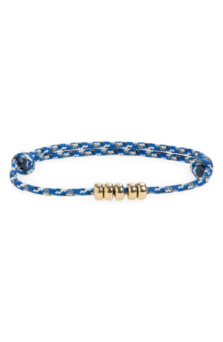 Zoë Chicco 14K Gold Beaded Paracord Bracelet, Main, color, 14K Yellow Gold