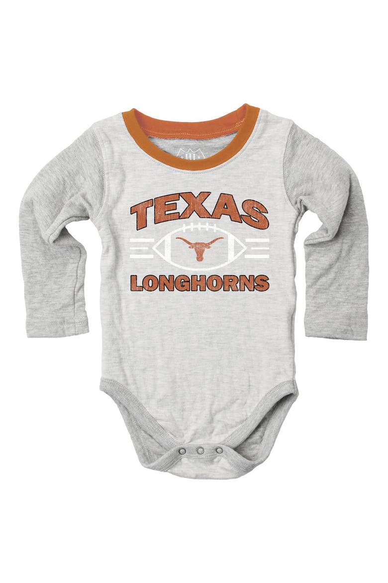 Infant Wes & Willy  Heather Gray Texas Longhorns Jie Jie Hopper Set, Main, color, Heather Gray