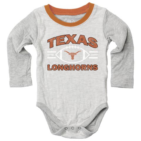 Infant Wes & Willy  Heather Gray Texas Longhorns Jie Jie Hopper Set