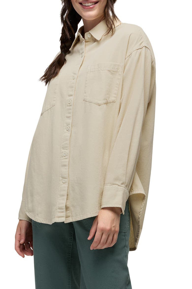 Mountain Maven Denim Button-Up Shirt, Alternate, color, NATURAL DENIM