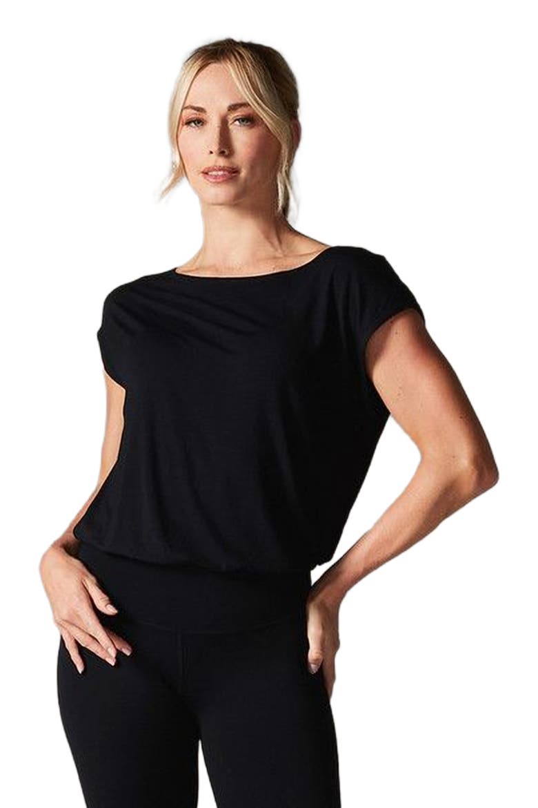 Voyage Boatneck Tee, Alternate, color, EBONY