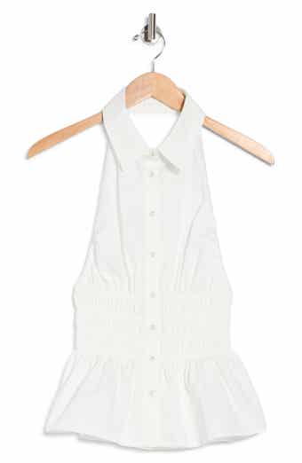 As You Are Shirred Halter Shirt
