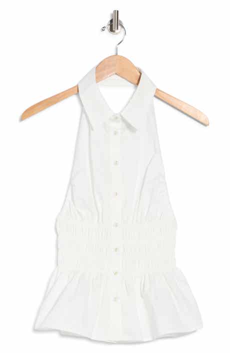 As You Are Shirred Halter Shirt