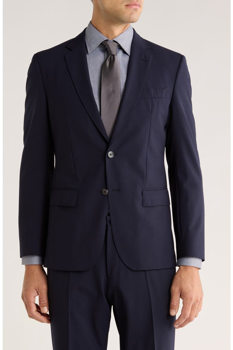 Huge Virgin Wool Blend Sport Coat, Main, color, NAVY