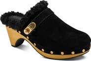 DONNA KARAN Idella Faux Shearling Clog