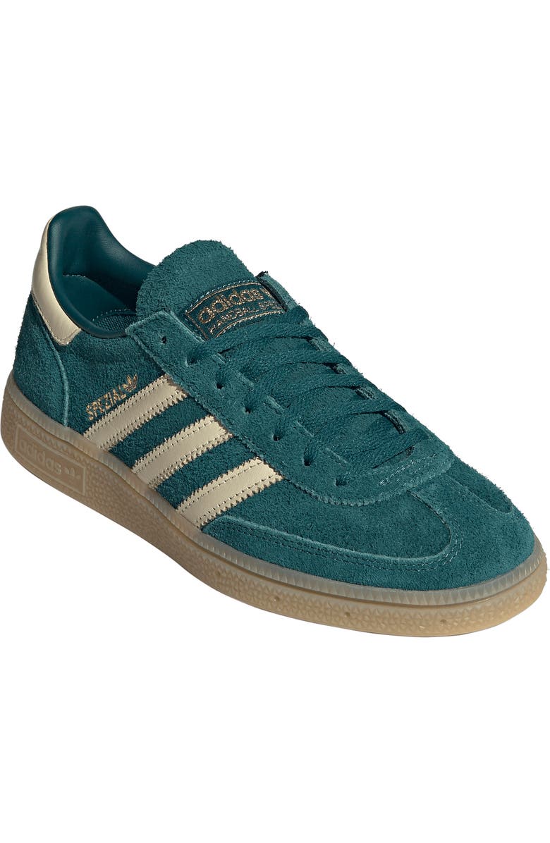 adidas Handball Spezial Sneaker, Main, color, Rich Green/ Vanilla/ Gold