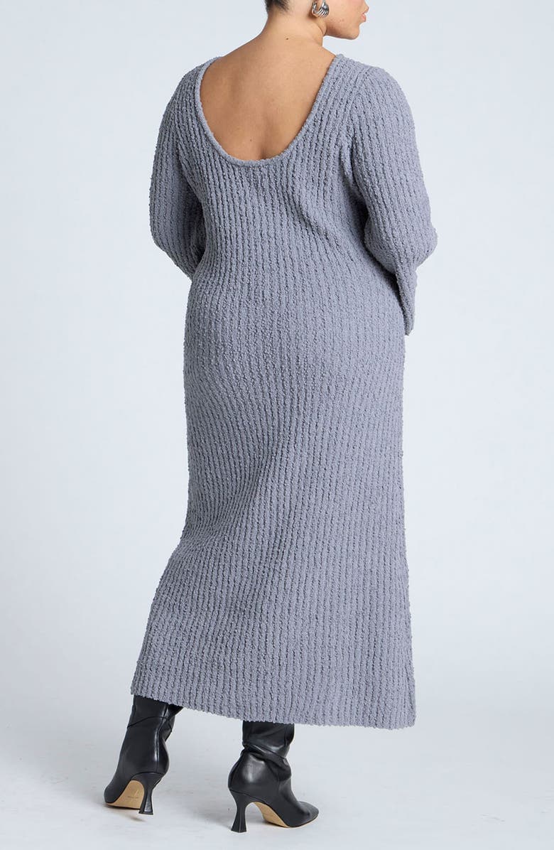 ELOQUII Slubby Sweater Dress, Alternate, color, 