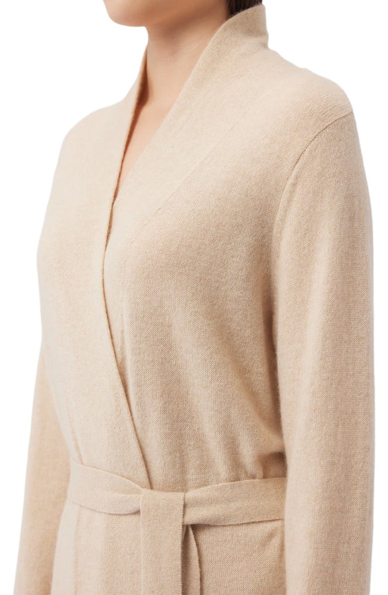GOBI Mongolian Cashmere Long Cashmere Robe, Alternate, color, Beige