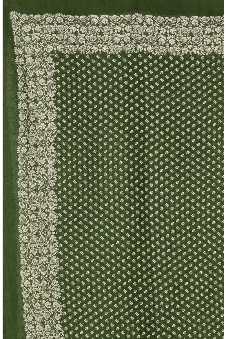 The Big Cotton Bandana Scarf, Alternate, color, ARMY