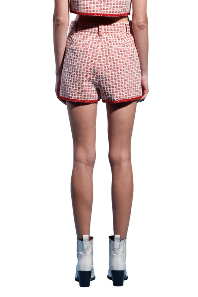 Audrey Tweed Shorts, Alternate, color, VALLEY RED TWEED