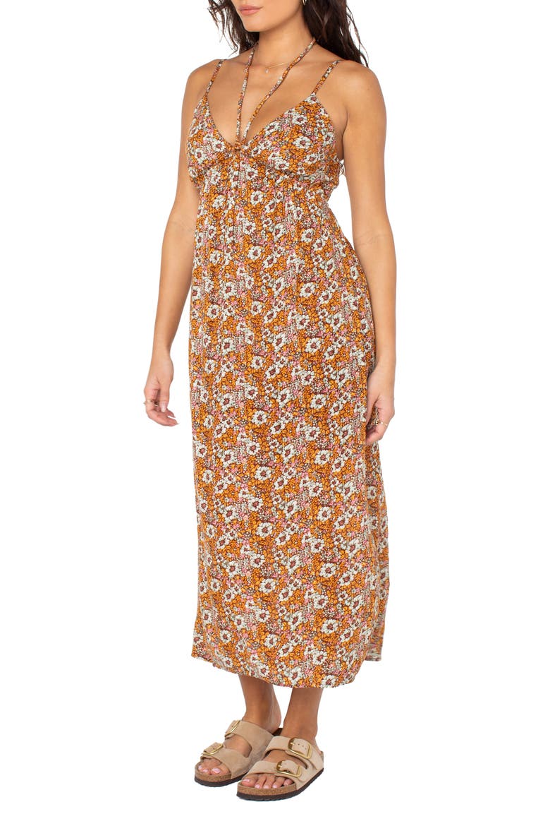 Sunshine Crush Floral Midi Dress, Alternate, color, LILAS DESERT DITSY