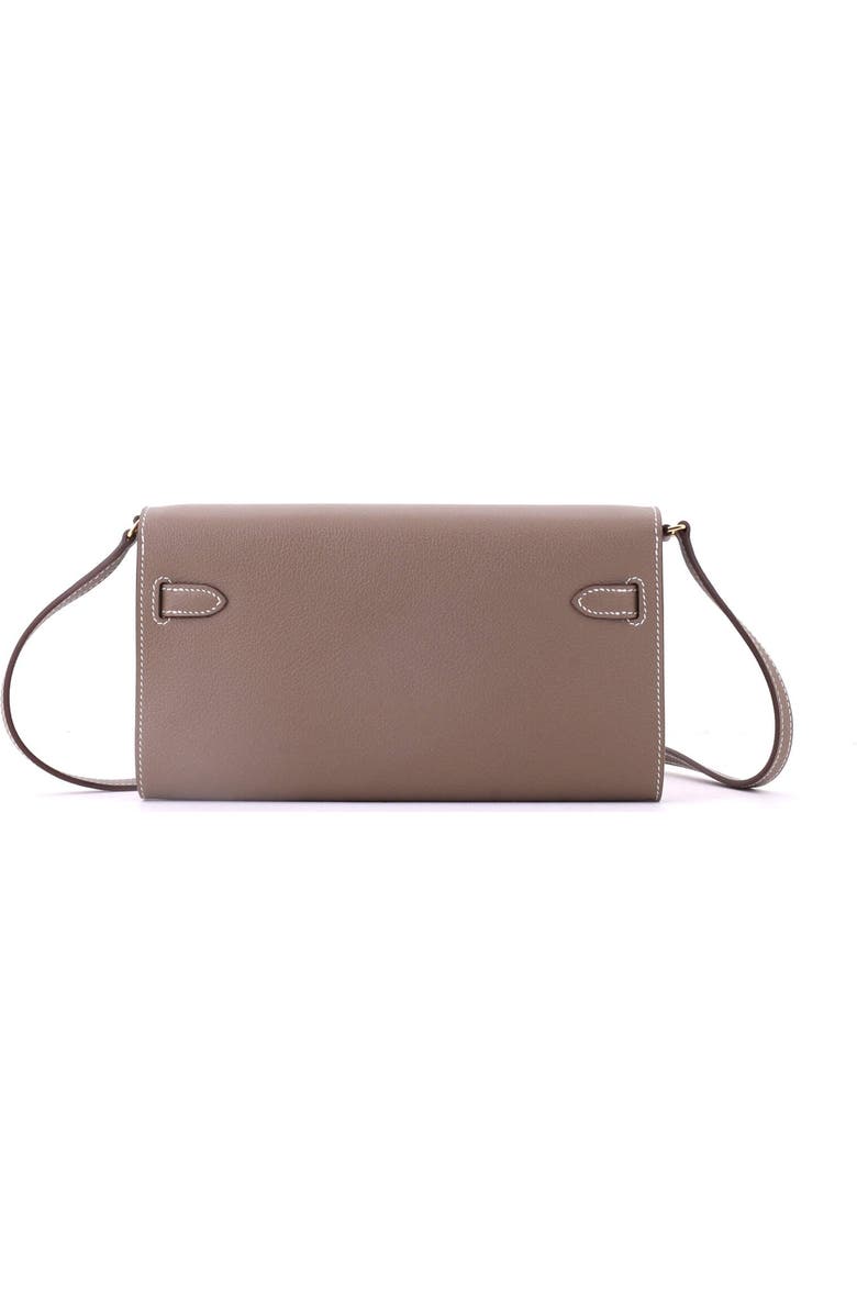 Pre-Owned Hermes Kelly To Go Wallet Evercolor, Alternate, color, Etoupe