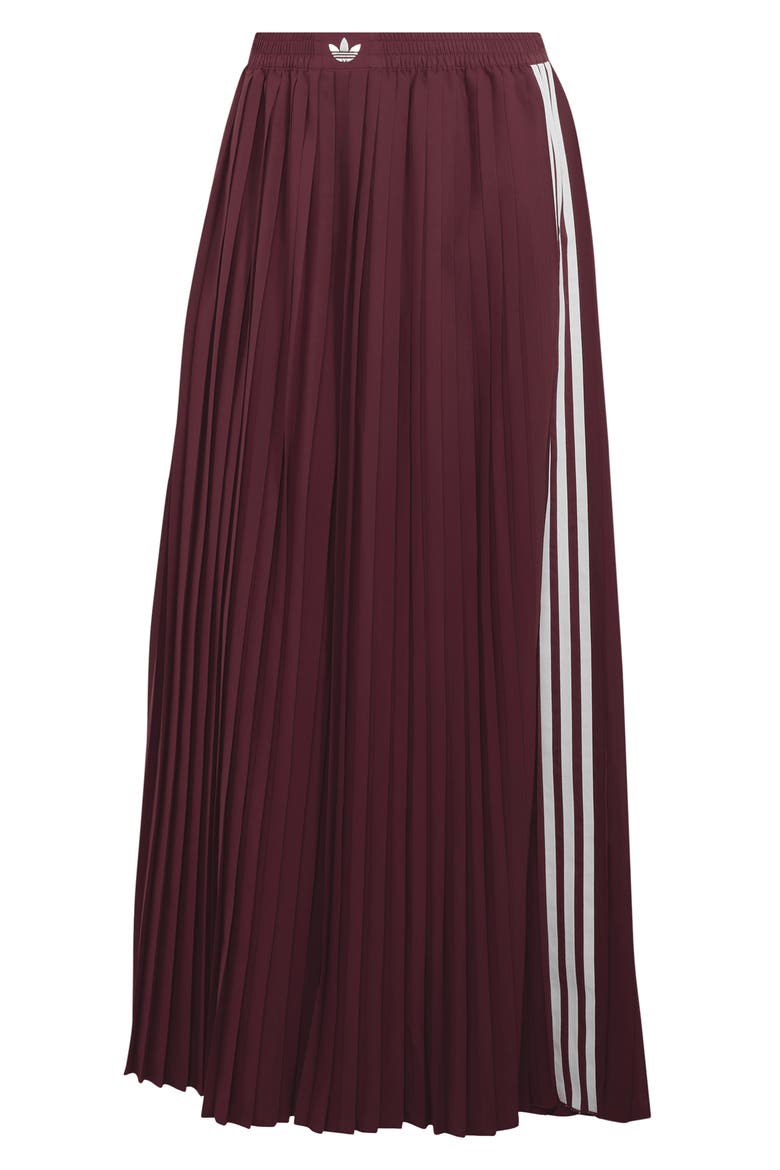 Pleated Wide Leg Track Pants, Alternate, color, SHADOW RED