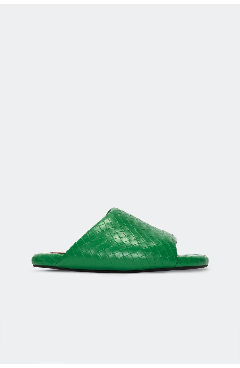 SIMONMILLER Woven Bubble Slide Sandal, Main, color, Gummy Green