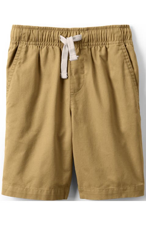 Kids Pull On Chambray Elastic Waist Shorts