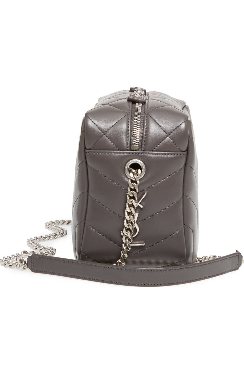 Saint Laurent Small Loulou Leather Bowling Bag, Alternate, color,