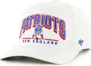 '47 Men's '47  White New England Patriots Coltrane Throwback Rope Hitch Adjustable Hat