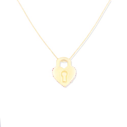 Campbell + Charlotte Juju Heart Locket Charm Necklace In Neutral