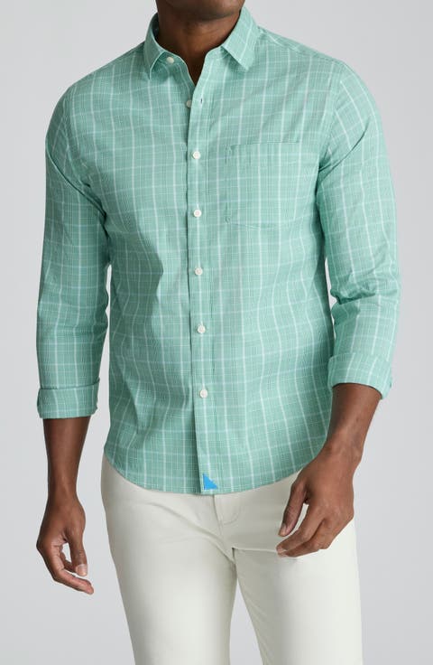 Claremont Plaid CottonTek™ Performance Button-Up Shirt