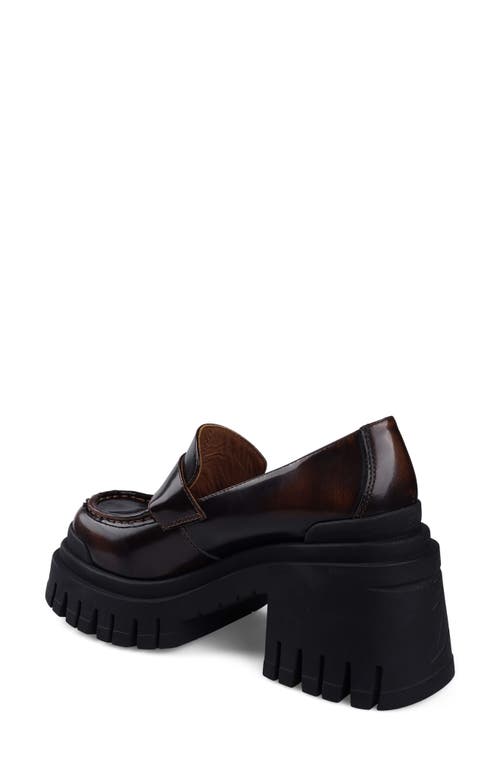 Zigi Orlana Platform Loafer In Brown