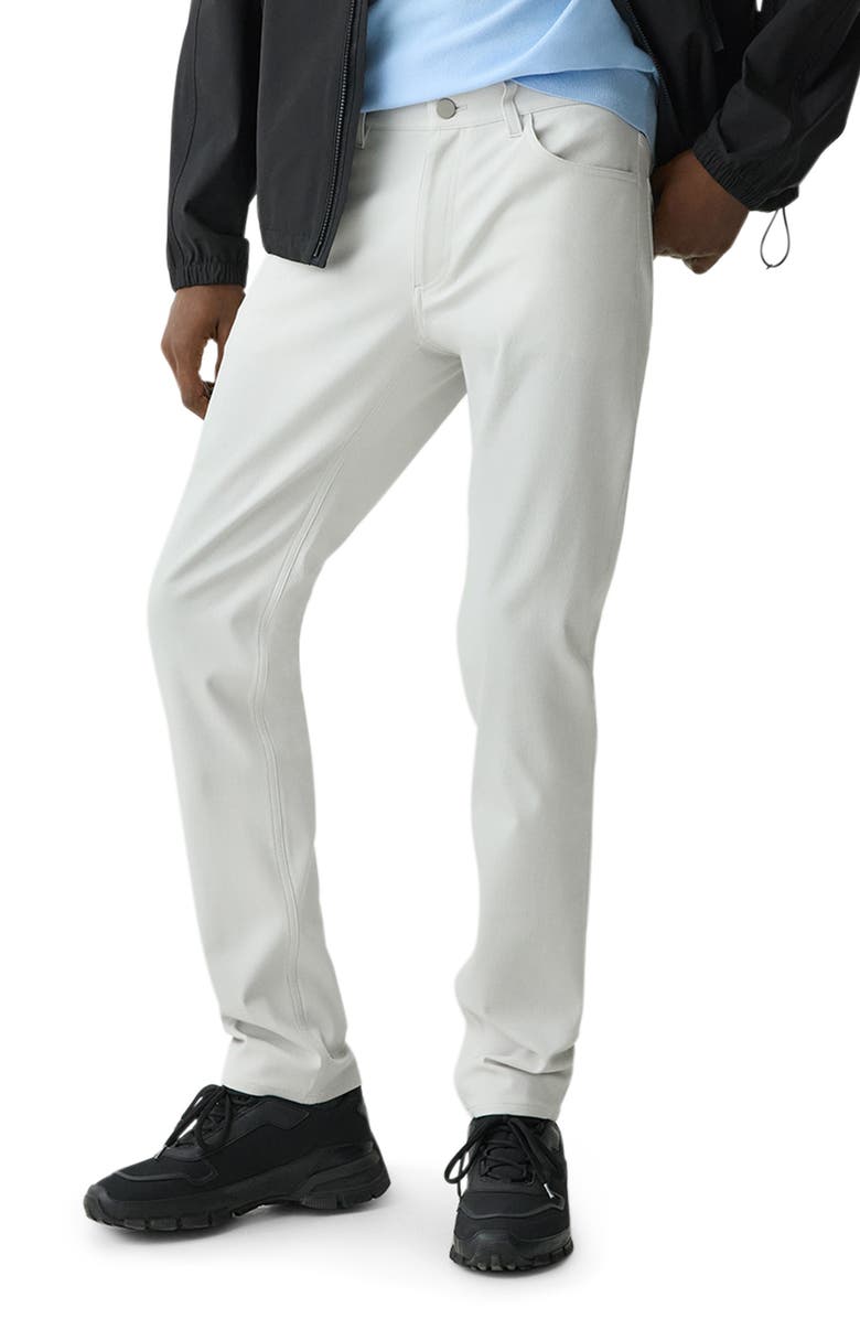 Theory Raffi Twill Pants, Alternate, color, Fog