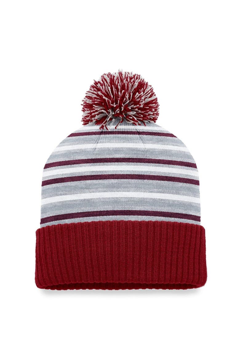 Men's Top of the World Maroon Mississippi State Bulldogs Dash Cuffed Knit Hat with Pom, Alternate, color, Maroon
