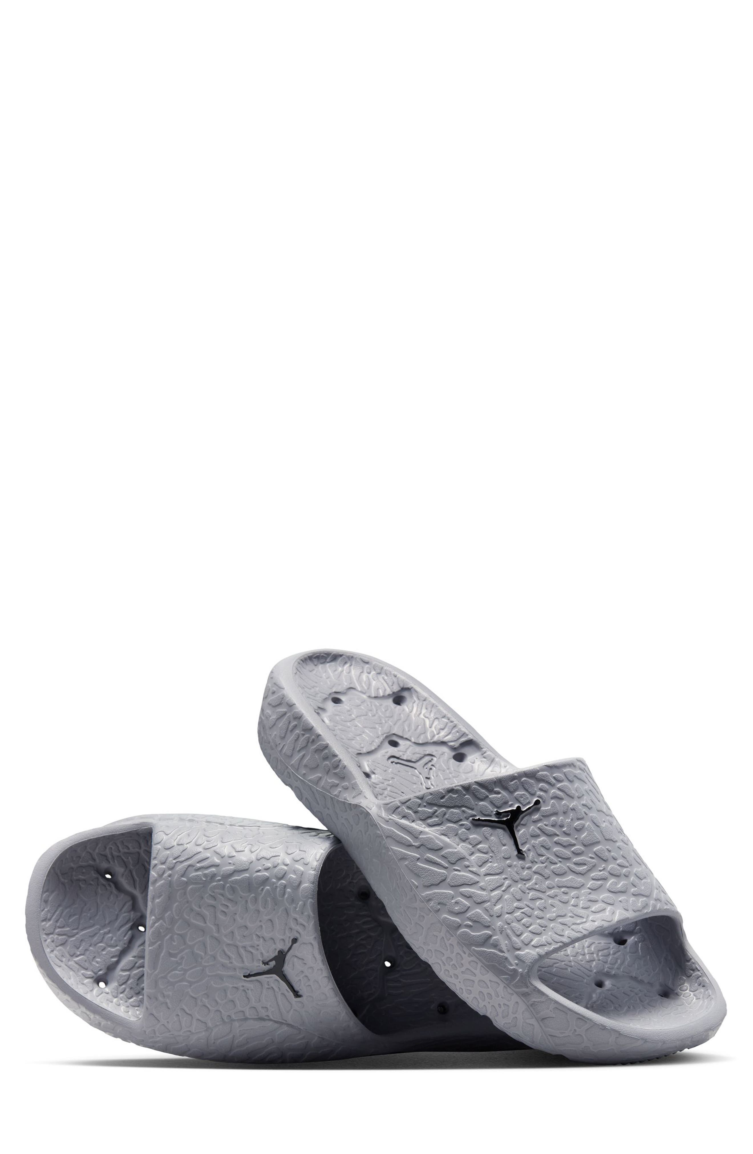Jordan Franchise Shower Slide, Alternate, color, Cement Grey/ Black