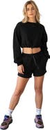 Rebody Active Rebody Puff Sleeve Crop Sweatshirt