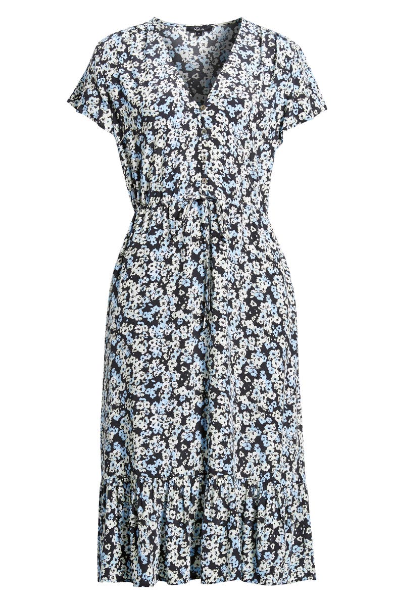 Rails Kiki Floral Midi Dress, Alternate, color, Midnight Meadow Floral