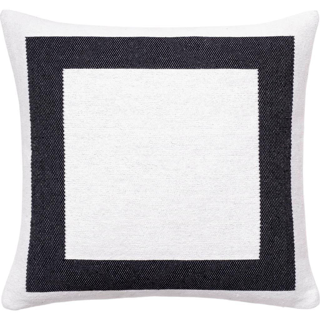 Brooks Brothers Tuxedo Border Throw Pillow In White