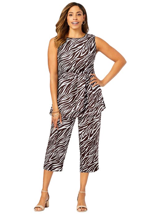 2-Piece Linen Capri Set (Plus)