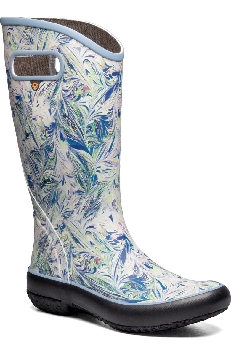 Bogs Marble Print Waterproof Rain Boot, Main, color,