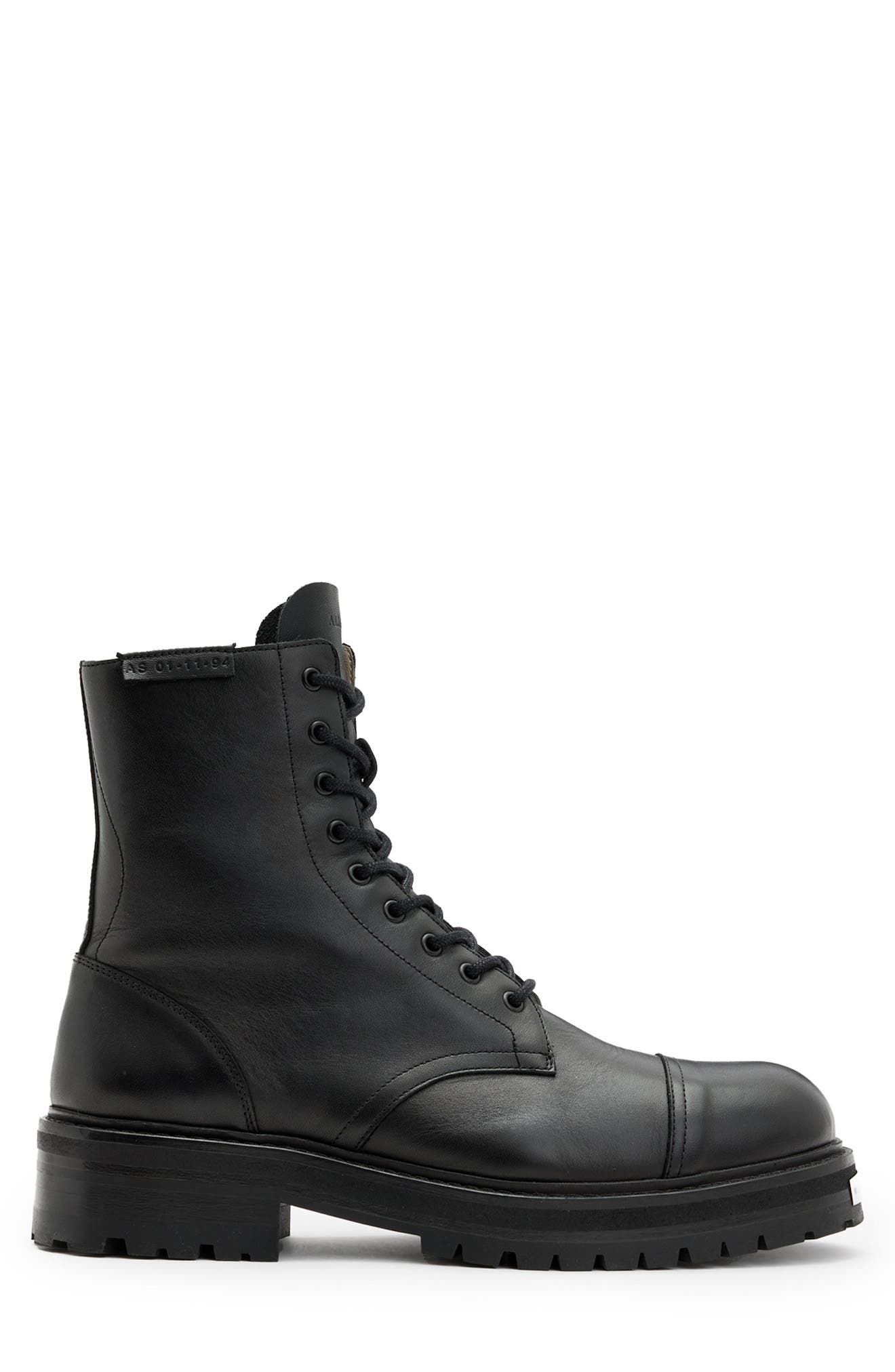 AllSaints Hank Lugged Zip Boot, Alternate, color, 