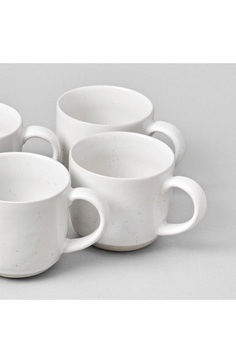 Fable The Mugs Set of 4 Mugs, Alternate, color, Speckled White