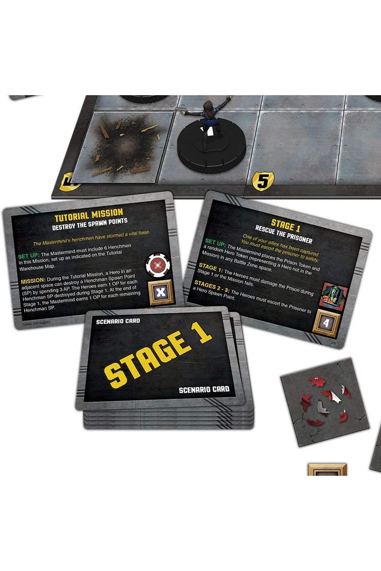 Marvel Strike Teams Strategy Game, 13 Pieces, Kids and Adults, Alternate, color, Multicolored