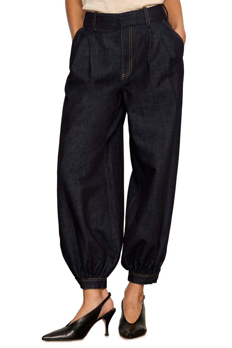 Balloon Denim Pants, Alternate, color, SLOW MOTION BLUE